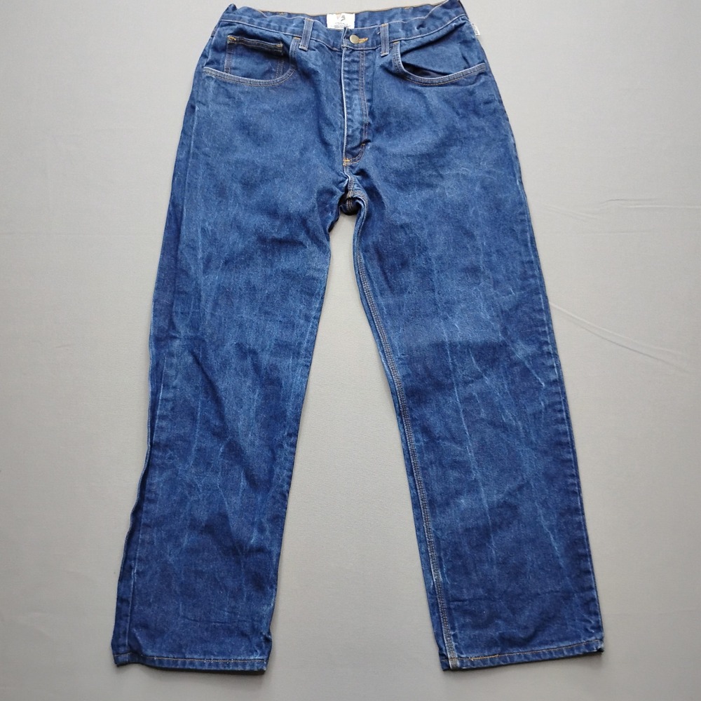 Tyndale FRC Flame Resistant Jeans Mens 34x30 Blue Denim FR Work Pants J230T USA